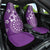 Cook Islands Car Seat Cover Purple Hibiscus And Stars