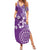 Cook Islands Family Matching Summer Maxi Dress and Hawaiian Shirt Purple Hibiscus And Stars