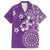 Cook Islands Hawaiian Shirt Purple Hibiscus And Stars