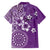 Cook Islands Hawaiian Shirt Purple Hibiscus And Stars