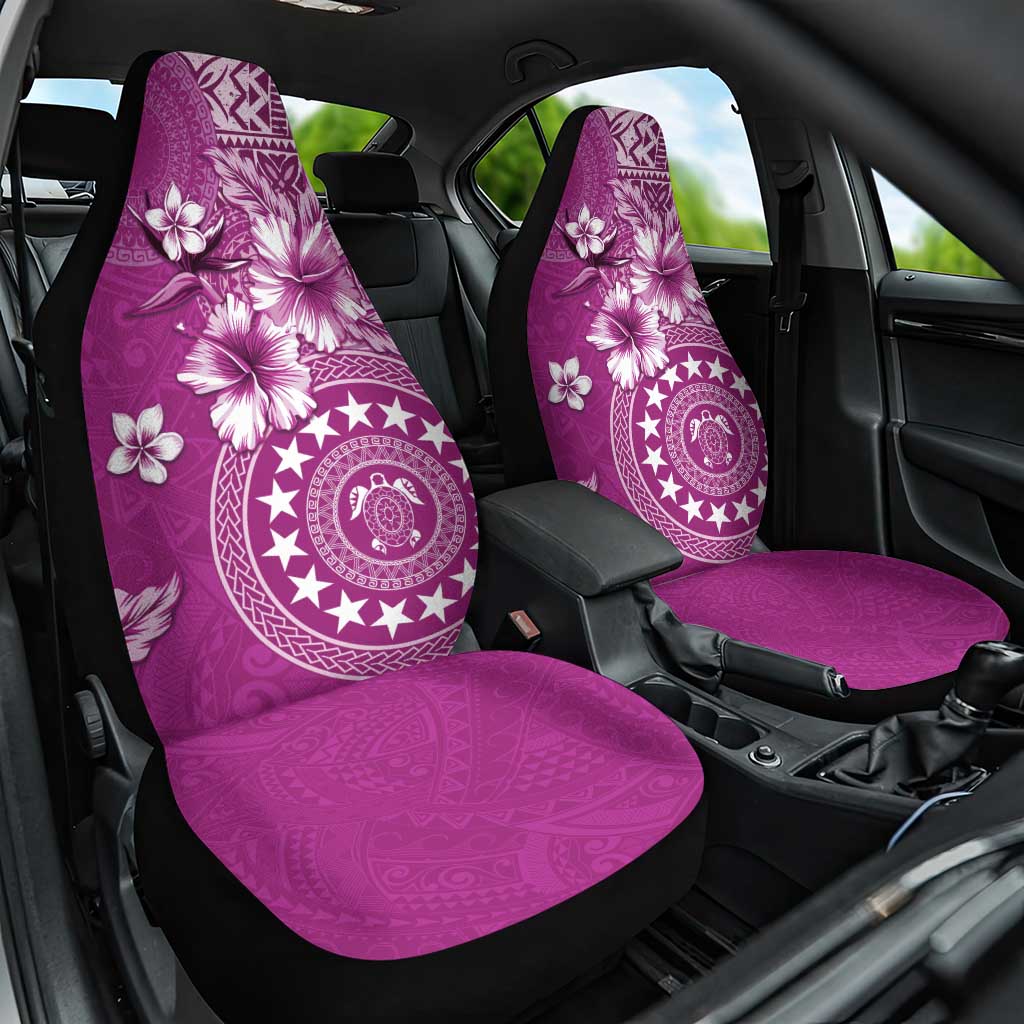 Cook Islands Car Seat Cover Fandango Hibiscus And Stars LT05 One Size Fandango - Polynesian Pride