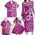 Cook Islands Family Matching Long Sleeve Bodycon Dress and Hawaiian Shirt Fandango Hibiscus And Stars