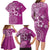 Cook Islands Family Matching Long Sleeve Bodycon Dress and Hawaiian Shirt Fandango Hibiscus And Stars