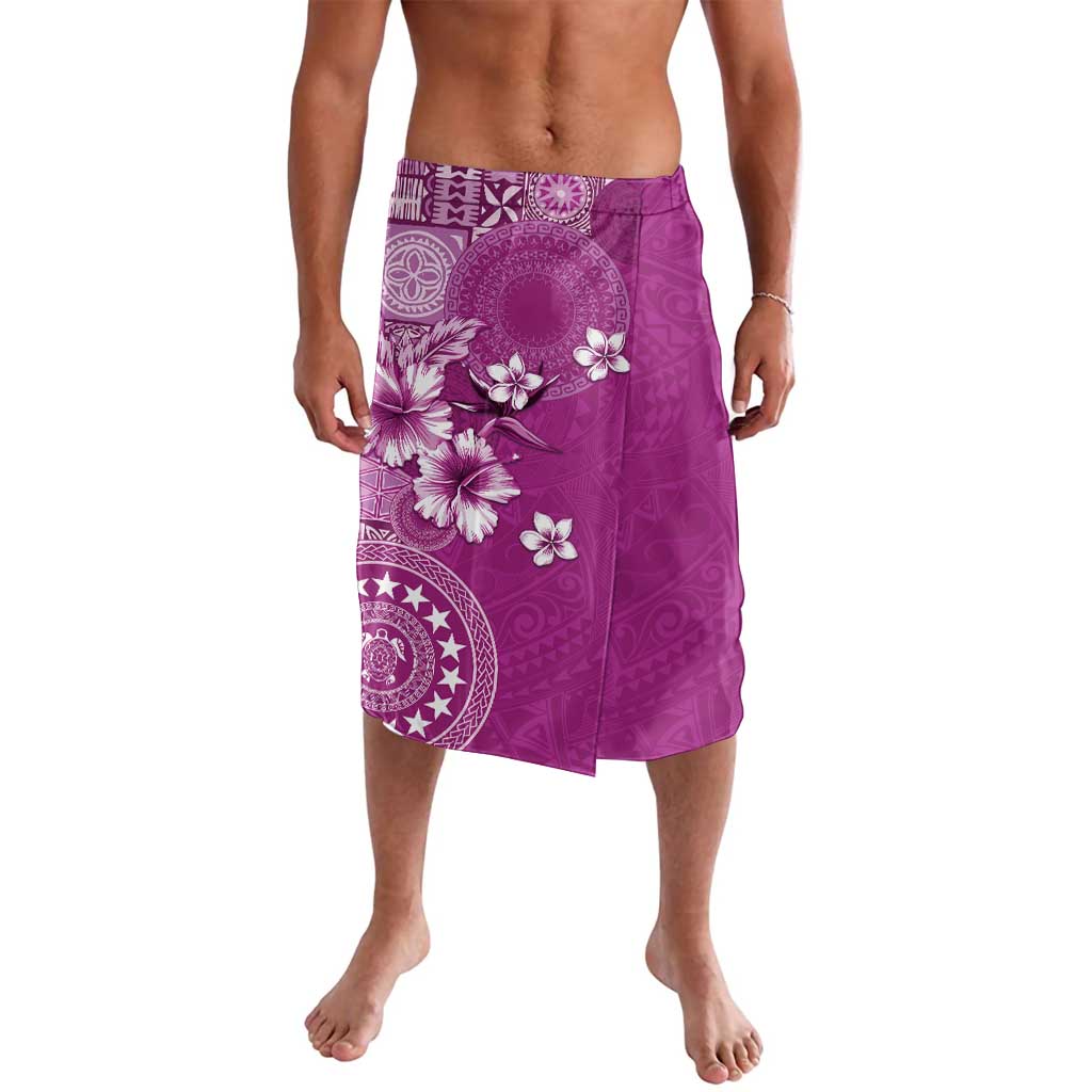 Cook Islands Lavalava Fandango Hibiscus And Stars LT05 Fandango - Polynesian Pride