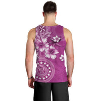 Cook Islands Men Tank Top Fandango Hibiscus And Stars LT05 - Polynesian Pride