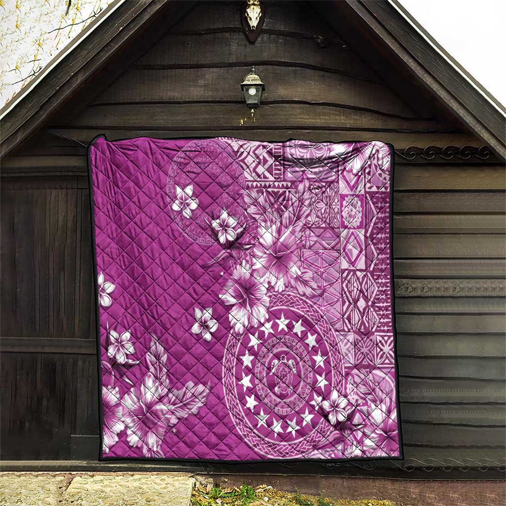 Cook Islands Quilt Fandango Hibiscus And Stars LT05 - Polynesian Pride