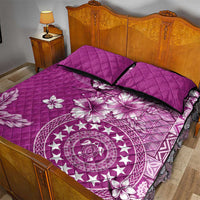 Cook Islands Quilt Bed Set Fandango Hibiscus And Stars LT05 - Polynesian Pride