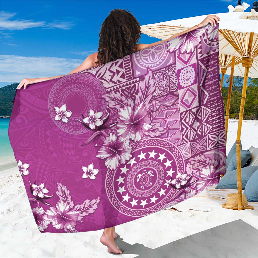 Cook Islands Sarong Fandango Hibiscus And Stars LT05 One Size 44 x 66 inches Fandango - Polynesian Pride
