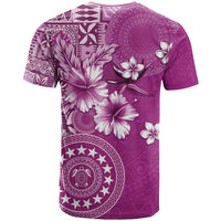 Cook Islands T Shirt Fandango Hibiscus And Stars LT05 - Polynesian Pride