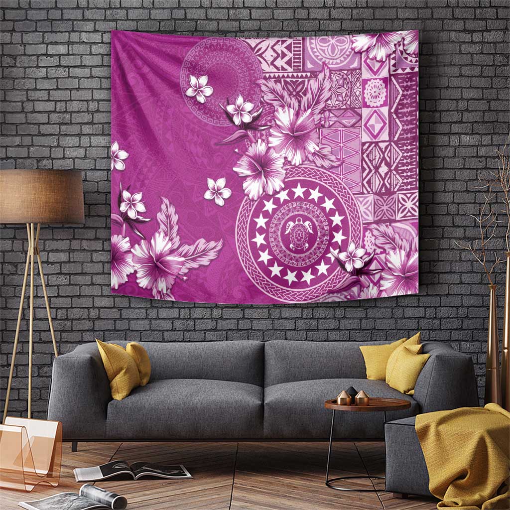 Cook Islands Tapestry Fandango Hibiscus And Stars LT05 Fandango - Polynesian Pride