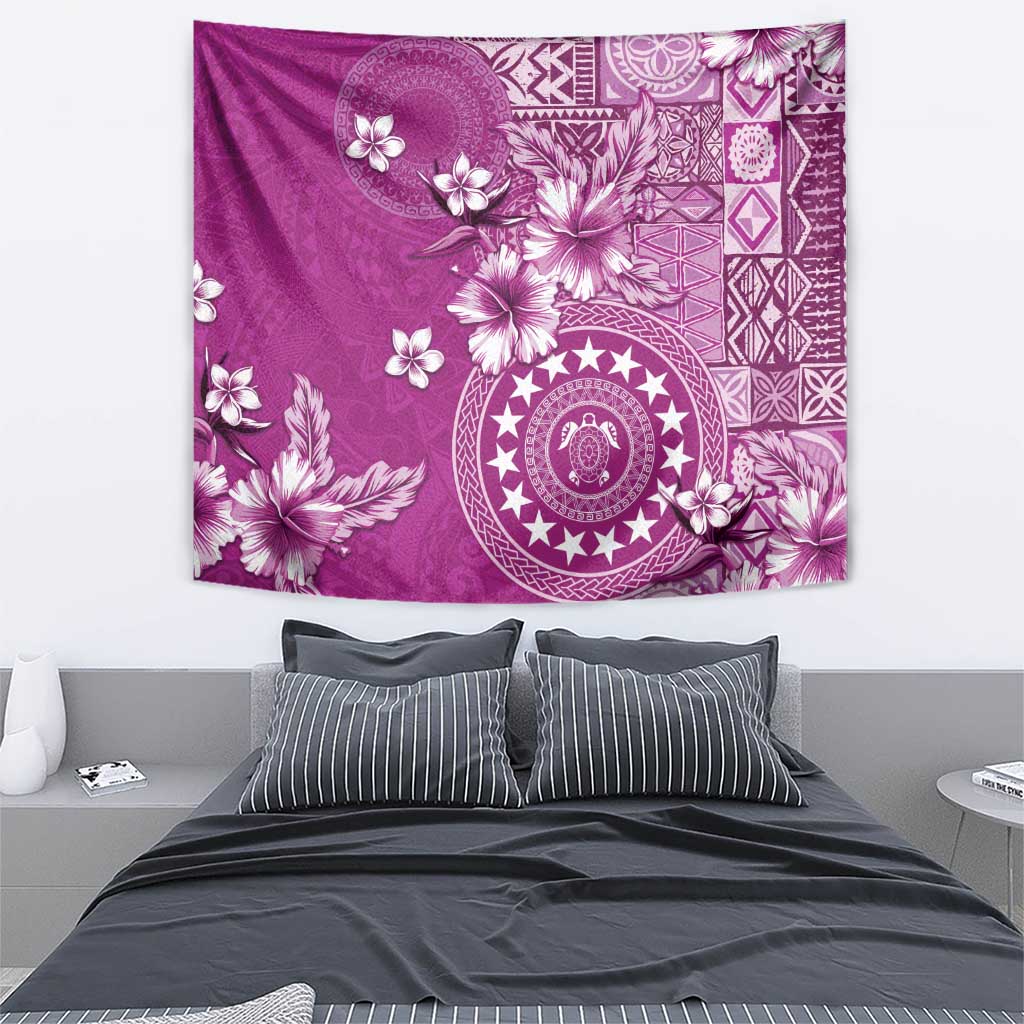 Cook Islands Tapestry Fandango Hibiscus And Stars LT05 - Polynesian Pride