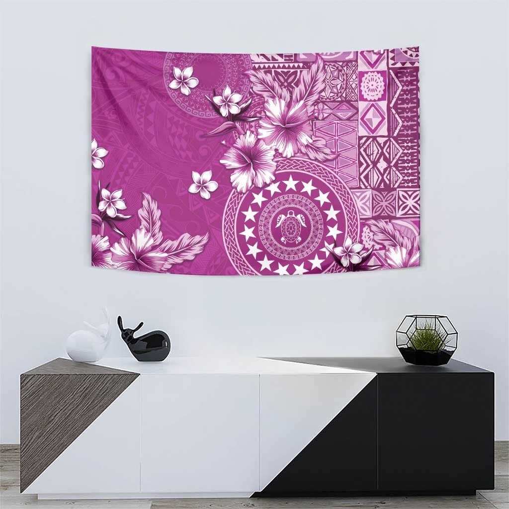 Cook Islands Tapestry Fandango Hibiscus And Stars LT05 - Polynesian Pride