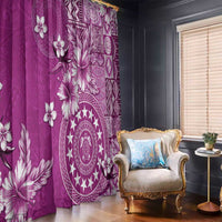 Cook Islands Window Curtain Fandango Hibiscus And Stars LT05 - Polynesian Pride