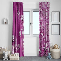 Cook Islands Window Curtain Fandango Hibiscus And Stars LT05 - Polynesian Pride