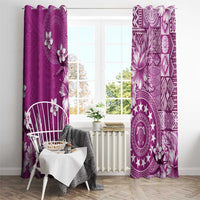 Cook Islands Window Curtain Fandango Hibiscus And Stars LT05 - Polynesian Pride