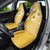 Cook Islands Car Seat Cover Yellow Hibiscus And Stars