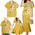 Cook Islands Family Matching Mermaid Dress and Hawaiian Shirt Yellow Hibiscus And Stars