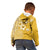 Cook Islands Kid Hoodie Yellow Hibiscus And Stars