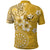 Cook Islands Polo Shirt Yellow Hibiscus And Stars