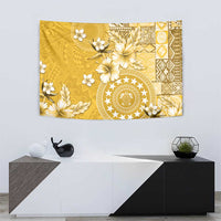 Cook Islands Tapestry Yellow Hibiscus And Stars LT05 - Polynesian Pride