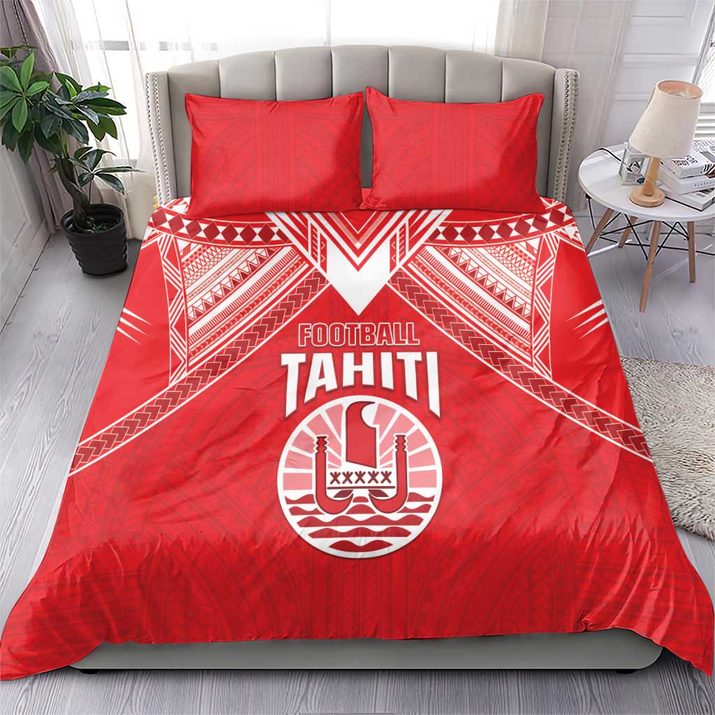 Tahiti Football Bedding Set Coat Of Arms Polynesian Tribal Pattern LT05 - Polynesian Pride