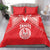 Tahiti Football Bedding Set Coat Of Arms Polynesian Tribal Pattern