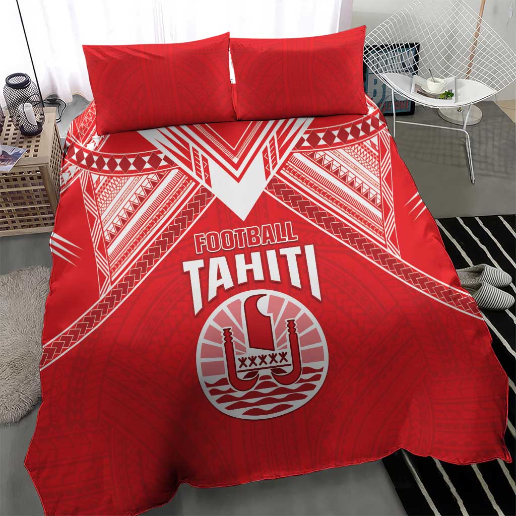 Tahiti Football Bedding Set Coat Of Arms Polynesian Tribal Pattern LT05 - Polynesian Pride