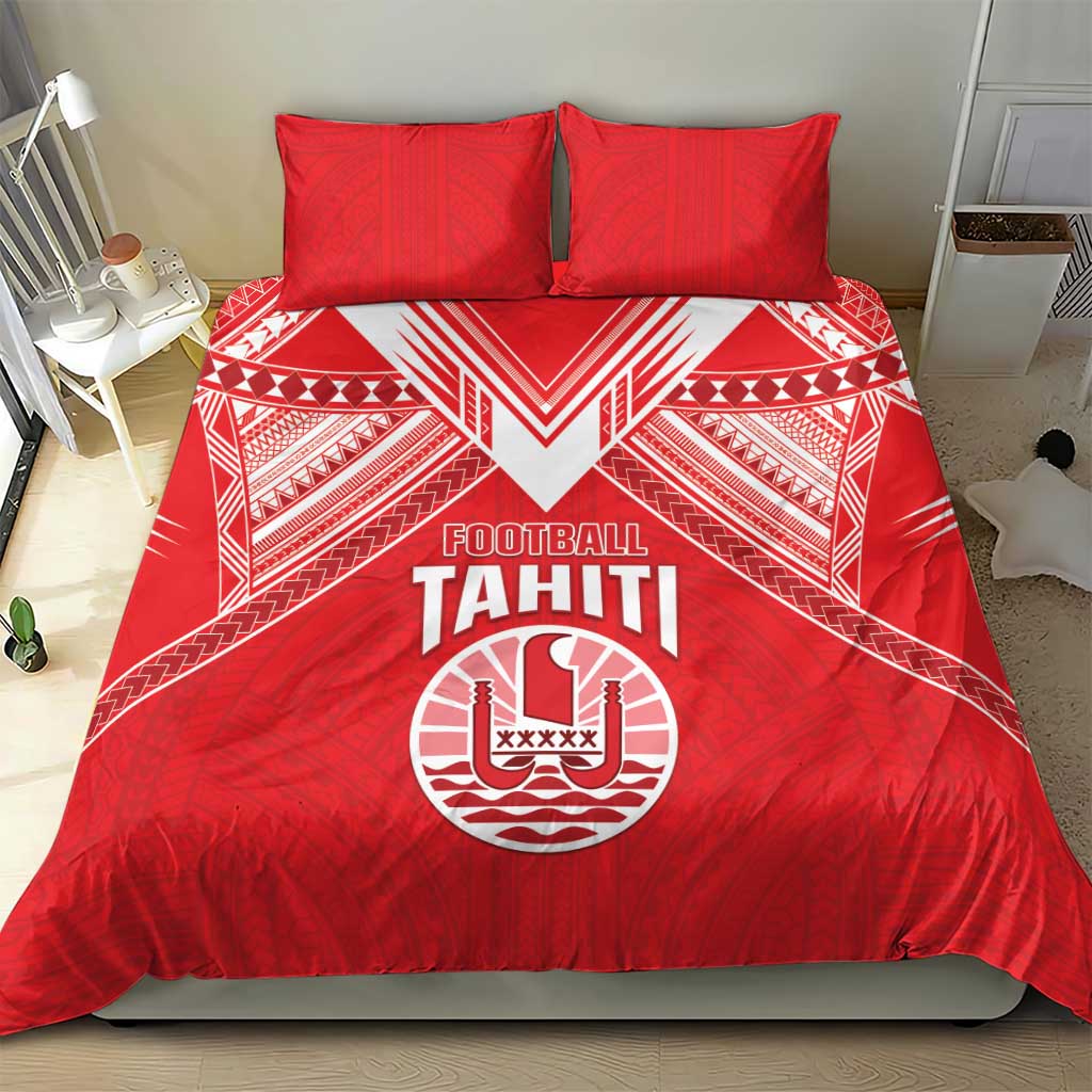 Tahiti Football Bedding Set Coat Of Arms Polynesian Tribal Pattern LT05 - Polynesian Pride