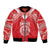 Custom Tahiti Football Bomber Jacket Coat Of Arms Polynesian Tribal Pattern