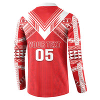 Custom Tahiti Football Button Sweatshirt Coat Of Arms Polynesian Tribal Pattern LT05 - Polynesian Pride