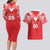 Custom Tahiti Football Couples Matching Long Sleeve Bodycon Dress and Hawaiian Shirt Coat Of Arms Polynesian Tribal Pattern