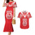 Custom Tahiti Football Couples Matching Mermaid Dress and Hawaiian Shirt Coat Of Arms Polynesian Tribal Pattern