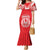 Custom Tahiti Football Family Matching Mermaid Dress and Hawaiian Shirt Coat Of Arms Polynesian Tribal Pattern