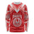 Custom Tahiti Football Long Sleeve Shirt Coat Of Arms Polynesian Tribal Pattern