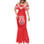 Custom Tahiti Football Mermaid Dress Coat Of Arms Polynesian Tribal Pattern