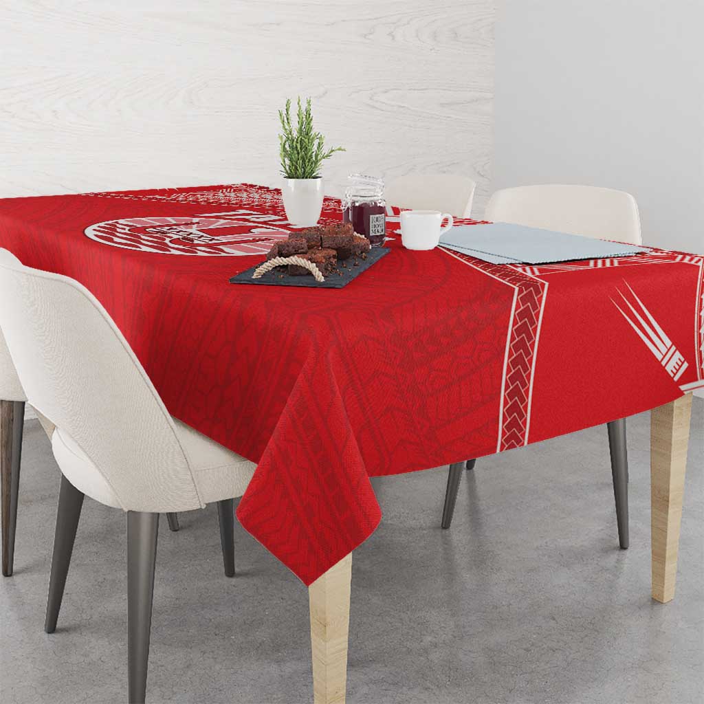 Tahiti Football Tablecloth Coat Of Arms Polynesian Tribal Pattern LT05 - Polynesian Pride