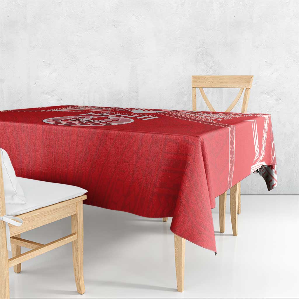 Tahiti Football Tablecloth Coat Of Arms Polynesian Tribal Pattern LT05 - Polynesian Pride