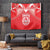 Tahiti Football Tapestry Coat Of Arms Polynesian Tribal Pattern