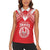 Custom Tahiti Football Women Sleeveless Polo Shirt Coat Of Arms Polynesian Tribal Pattern