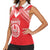 Custom Tahiti Football Women Sleeveless Polo Shirt Coat Of Arms Polynesian Tribal Pattern