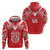 Custom Tahiti Football Zip Hoodie Coat Of Arms Polynesian Tribal Pattern