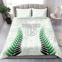Custom New Zealand Fern Football Bedding Set Simple Style LT05 - Polynesian Pride