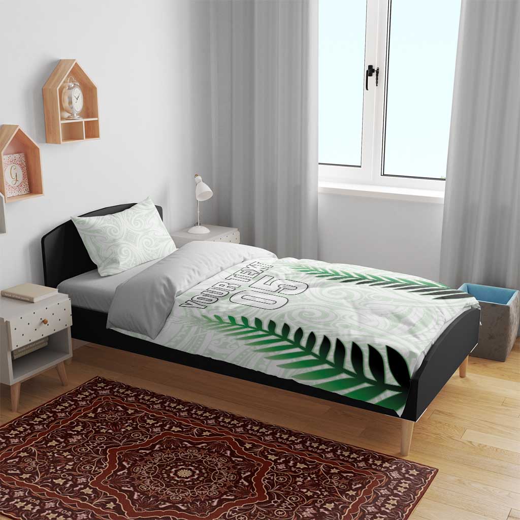 Custom New Zealand Fern Football Bedding Set Simple Style LT05 - Polynesian Pride