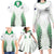 Custom New Zealand Fern Football Family Matching Long Sleeve Bodycon Dress and Hawaiian Shirt Simple Style