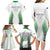 Custom New Zealand Fern Football Family Matching Long Sleeve Bodycon Dress and Hawaiian Shirt Simple Style