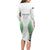 Custom New Zealand Fern Football Family Matching Long Sleeve Bodycon Dress and Hawaiian Shirt Simple Style