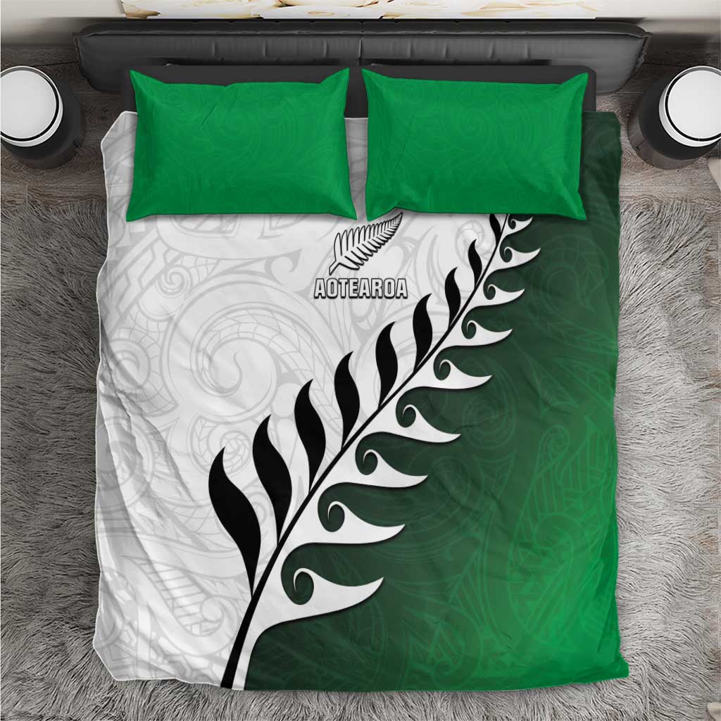 New Zealand Football Bedding Set Go Aotearoa LT05 Green - Polynesian Pride