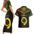 Happy Vanuatu Father Lini Day Couples Matching Short Sleeve Bodycon Dress and Hawaiian Shirt