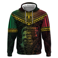 Happy Vanuatu Father Lini Day Hoodie LT05 Pullover Hoodie Black - Polynesian Pride