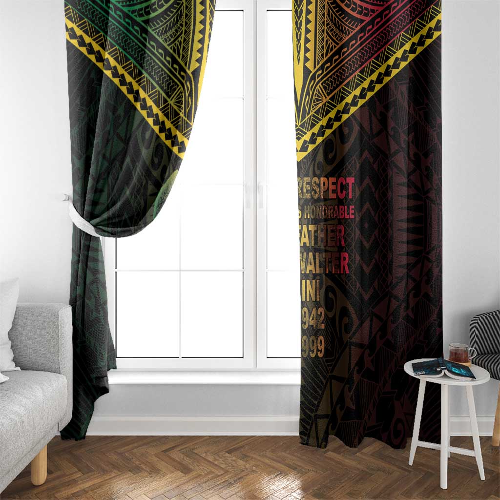 Happy Vanuatu Father Lini Day Window Curtain LT05 - Polynesian Pride